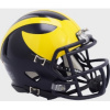 Riddell Michigan Wolverines Satin Navy Blue Speed Mini Helmet